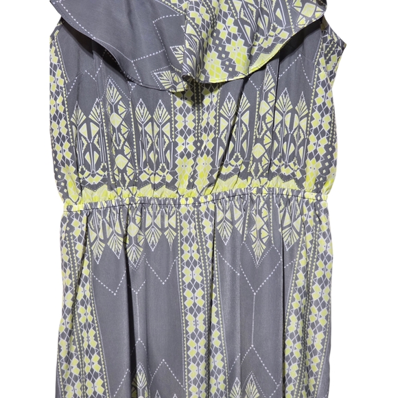 Olive & Oak Gray and Yellow Mini Dress - Picture 7 of 9